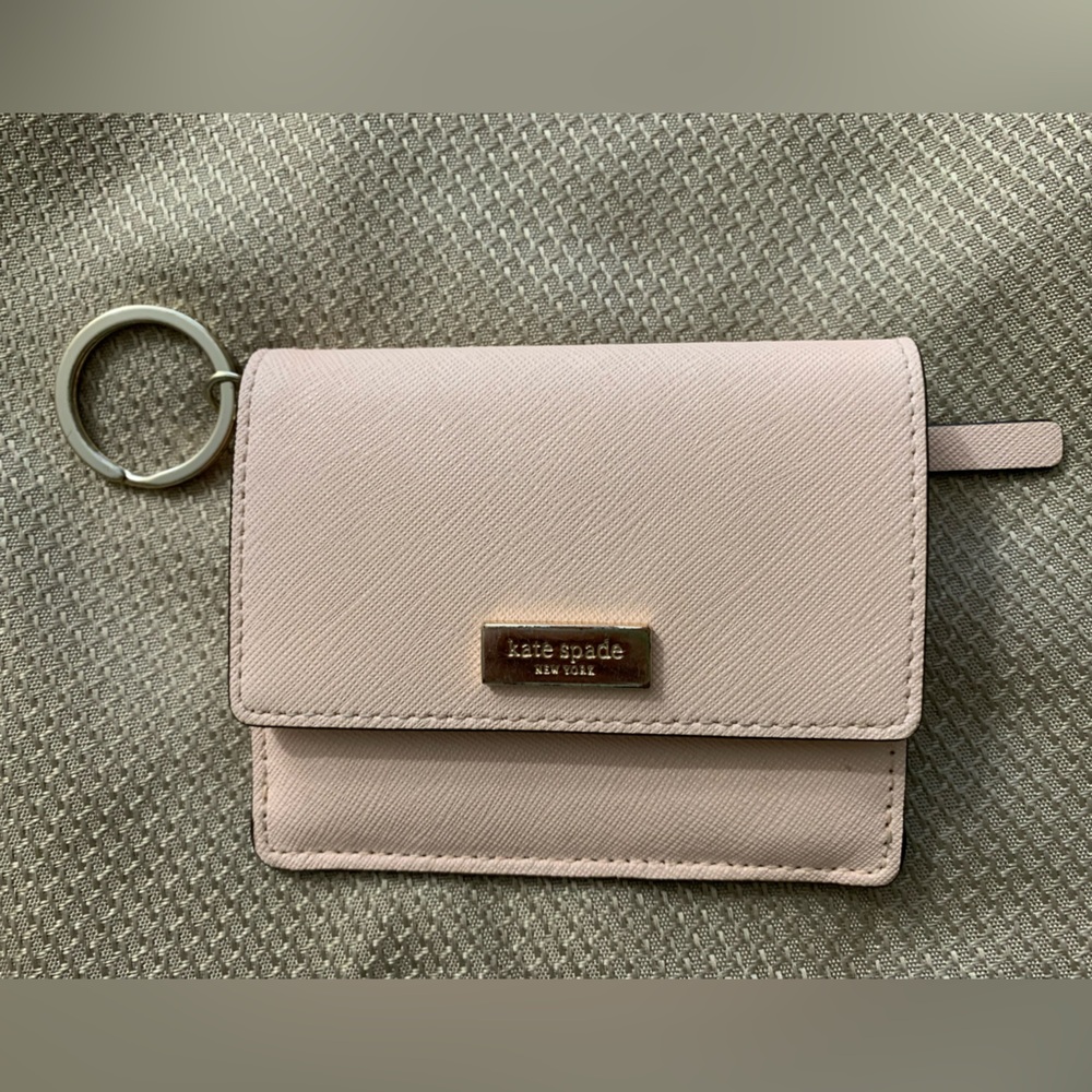 Kate Spade Blush Card Wallet with Key Ring